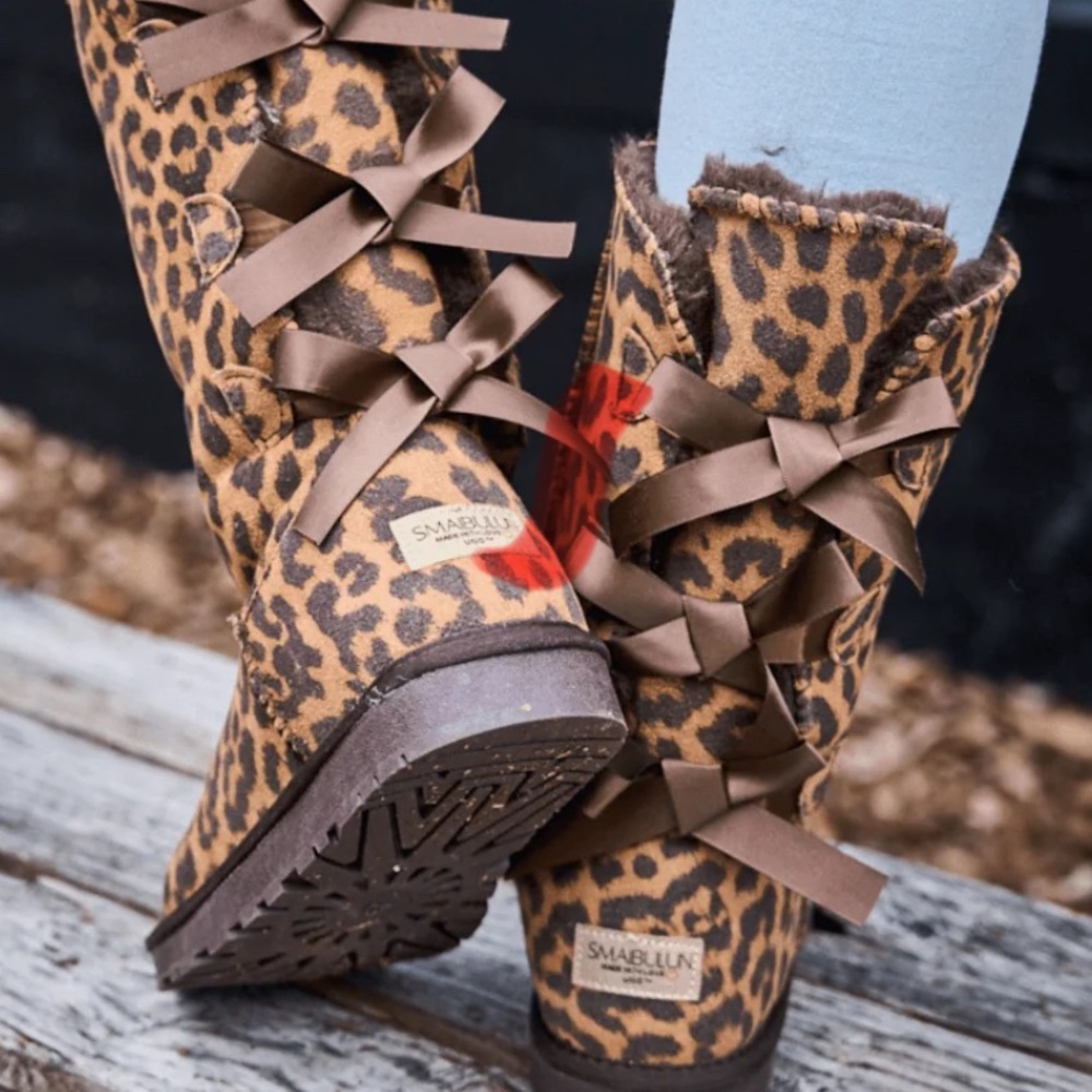 Leopard Print Women's Custom Ordered Tall Ugg Boots